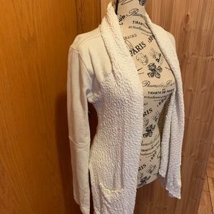 Hi low off-white sweater